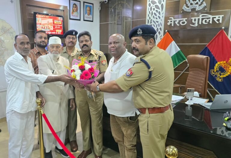 नायब शहर काजी ने एसएसपी से की मुलाकात